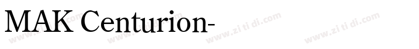 MAK Centurion字体转换